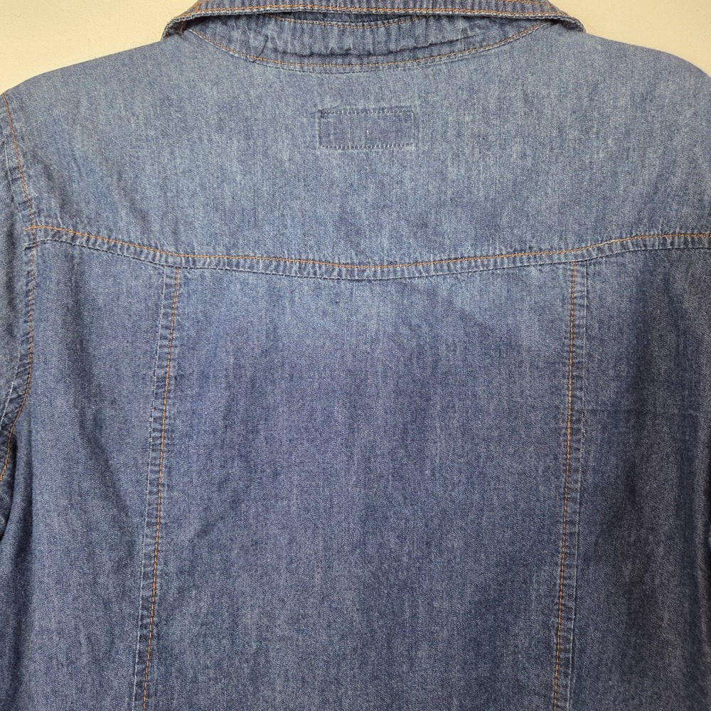 Ci Sono Denim Collection Women Medium Dark Wash TP012 Denim Button Up Shirt‎ - Picture 9 of 9